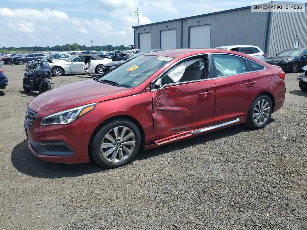 2016 Hyundai Sonata Sport VIN: 5NPE34AF9GH314086 Lot: 63047545