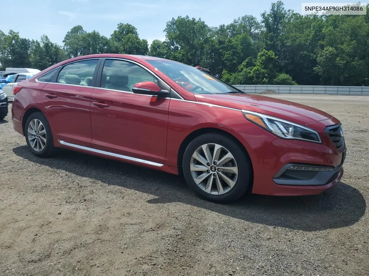 2016 Hyundai Sonata Sport VIN: 5NPE34AF9GH314086 Lot: 63047545