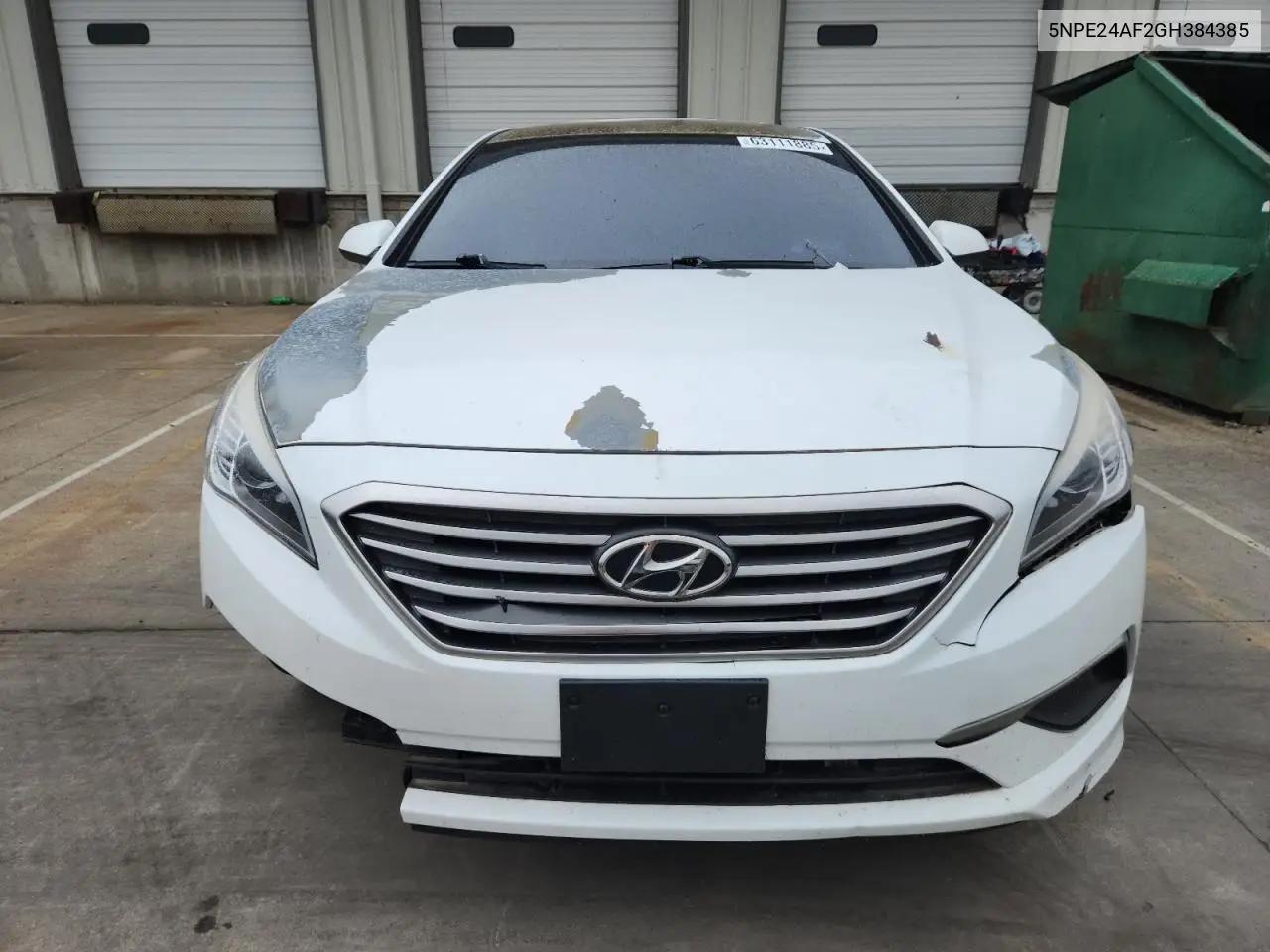 2016 Hyundai Sonata Se VIN: 5NPE24AF2GH384385 Lot: 63111885