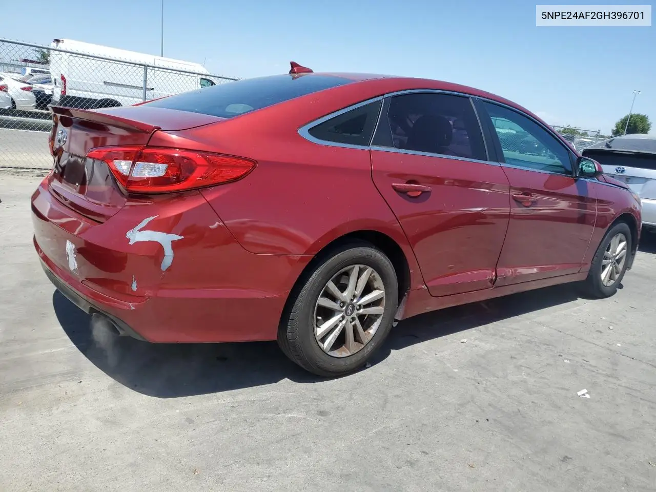 2016 Hyundai Sonata Se VIN: 5NPE24AF2GH396701 Lot: 63276395