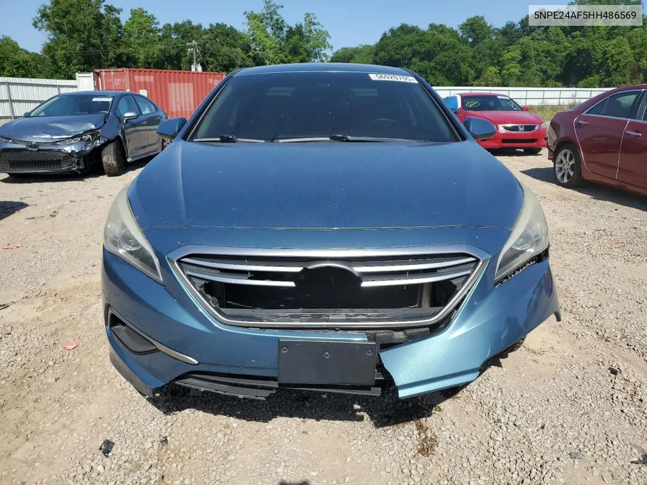 2017 Hyundai Sonata Se VIN: 5NPE24AF5HH486569 Lot: 56920705