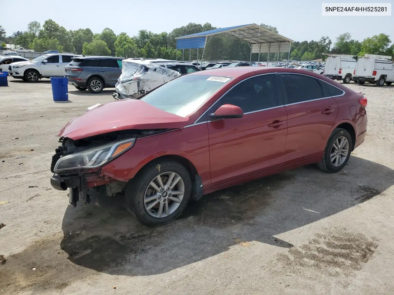 2017 Hyundai Sonata Se VIN: 5NPE24AF4HH525281 Lot: 56968485