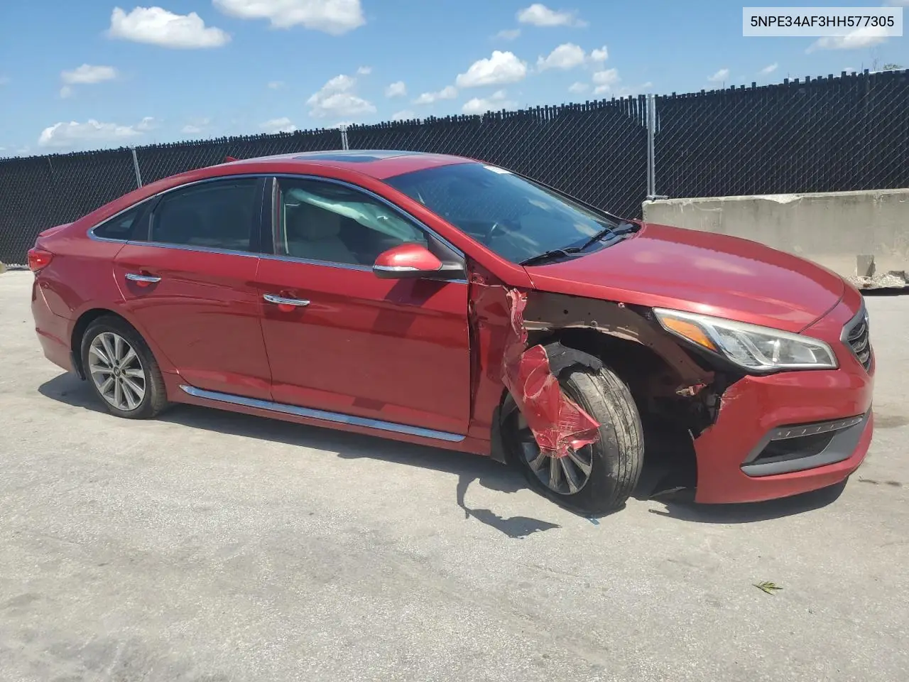 2017 Hyundai Sonata Sport VIN: 5NPE34AF3HH577305 Lot: 56978675