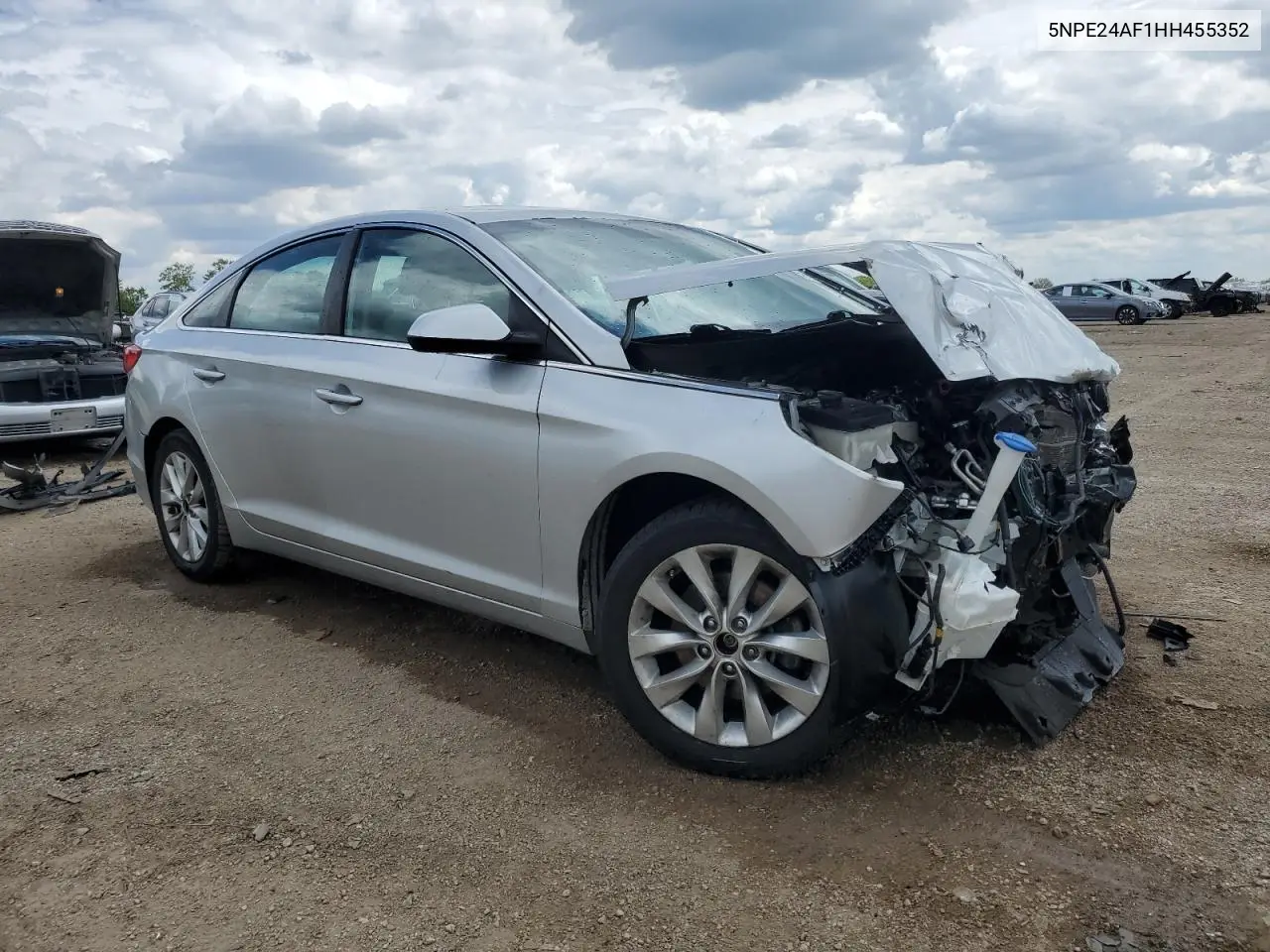 2017 Hyundai Sonata Se VIN: 5NPE24AF1HH455352 Lot: 58769495