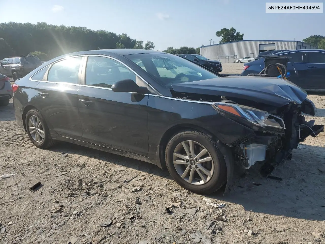 2017 Hyundai Sonata Se VIN: 5NPE24AF0HH494594 Lot: 62329515