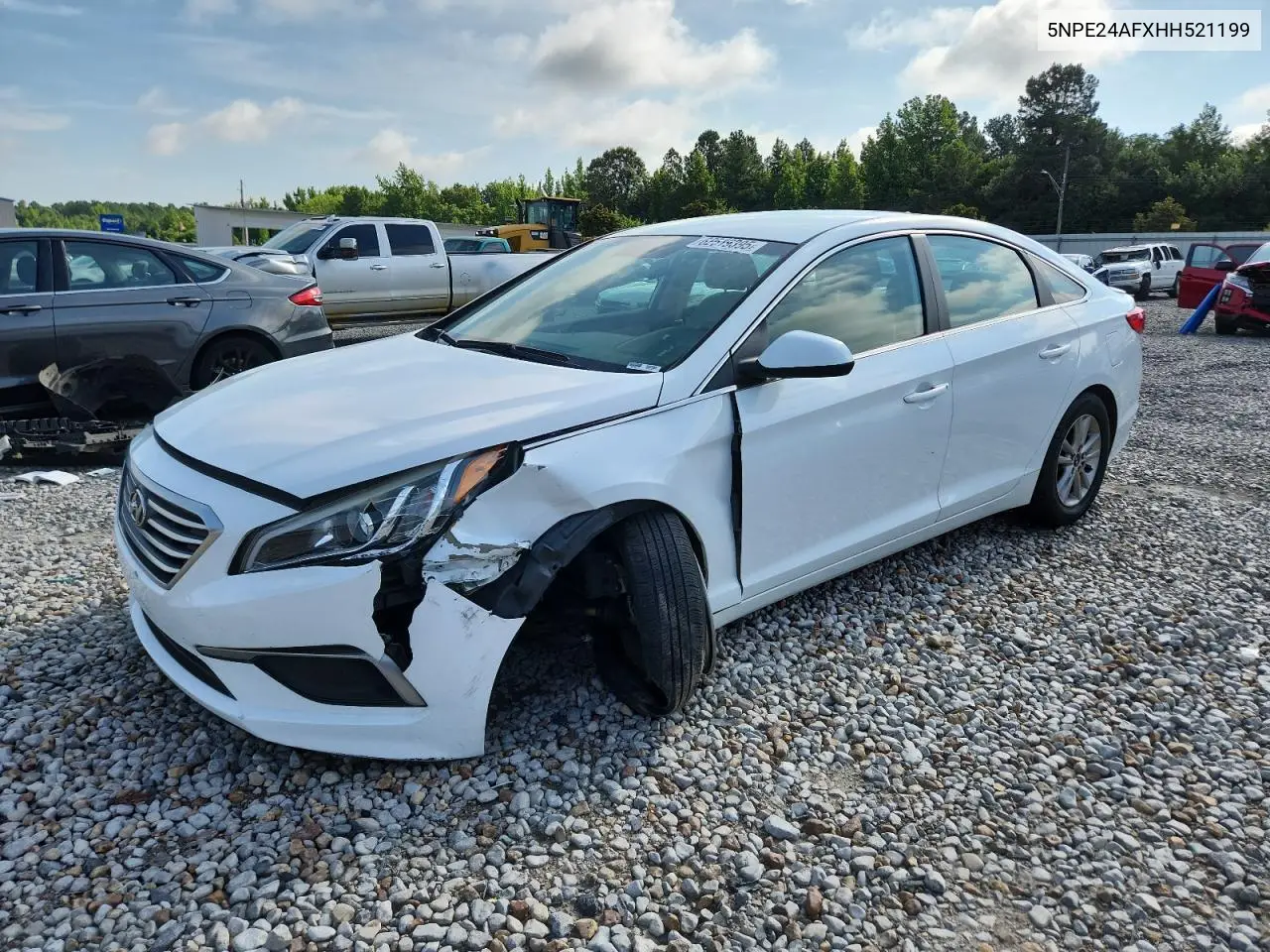 2017 Hyundai Sonata Se VIN: 5NPE24AFXHH521199 Lot: 62519395