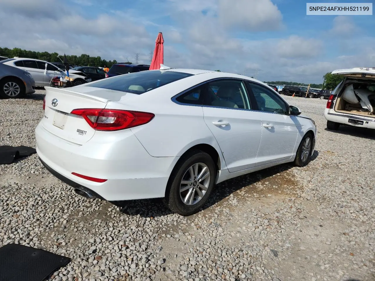 2017 Hyundai Sonata Se VIN: 5NPE24AFXHH521199 Lot: 62519395