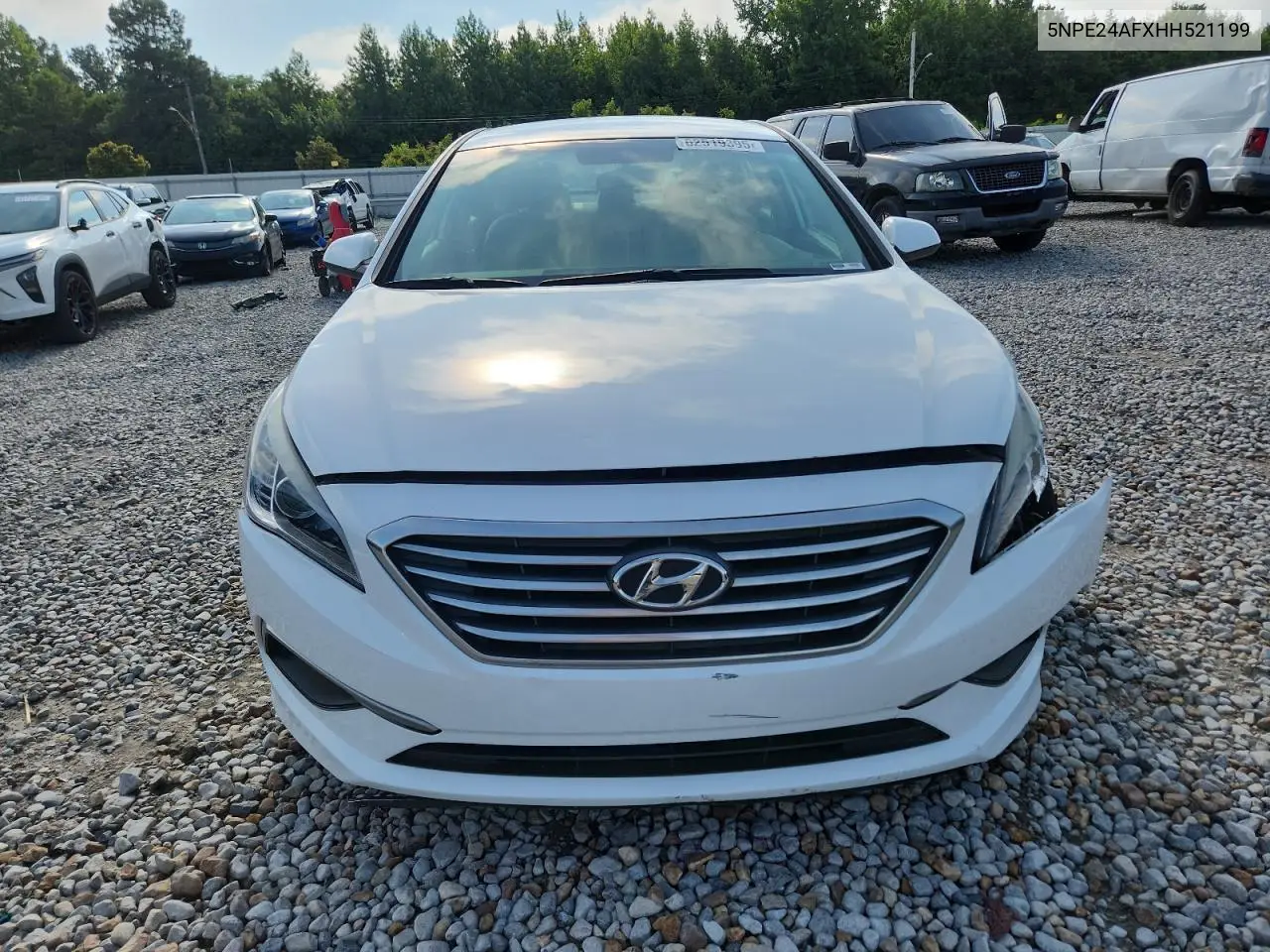 2017 Hyundai Sonata Se VIN: 5NPE24AFXHH521199 Lot: 62519395