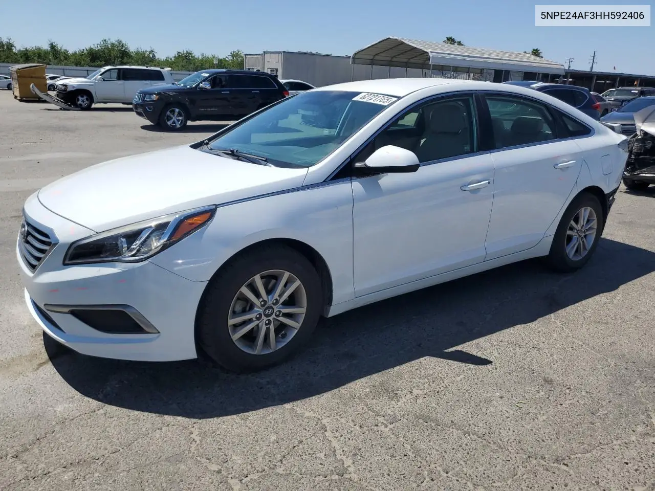 2017 Hyundai Sonata Se VIN: 5NPE24AF3HH592406 Lot: 62721765