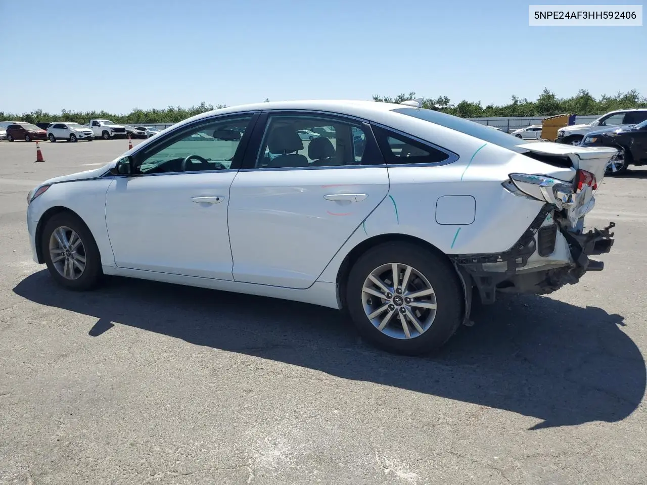 2017 Hyundai Sonata Se VIN: 5NPE24AF3HH592406 Lot: 62721765
