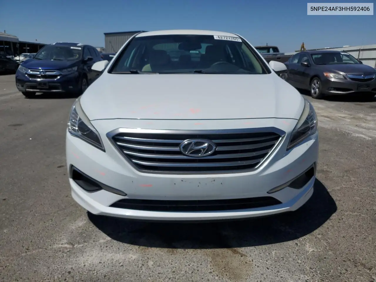 2017 Hyundai Sonata Se VIN: 5NPE24AF3HH592406 Lot: 62721765