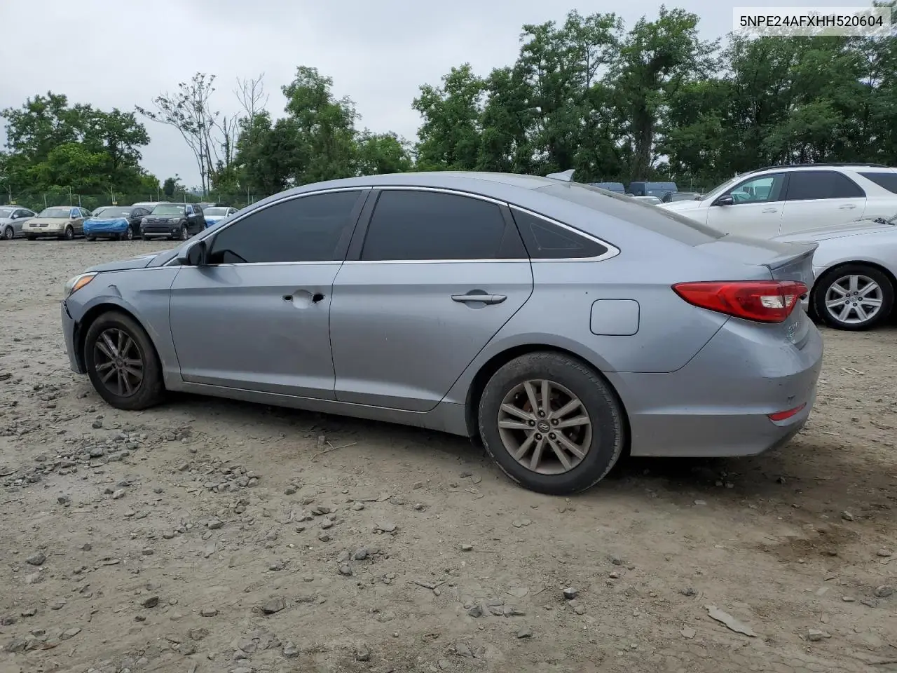 2017 Hyundai Sonata Se VIN: 5NPE24AFXHH520604 Lot: 62814255