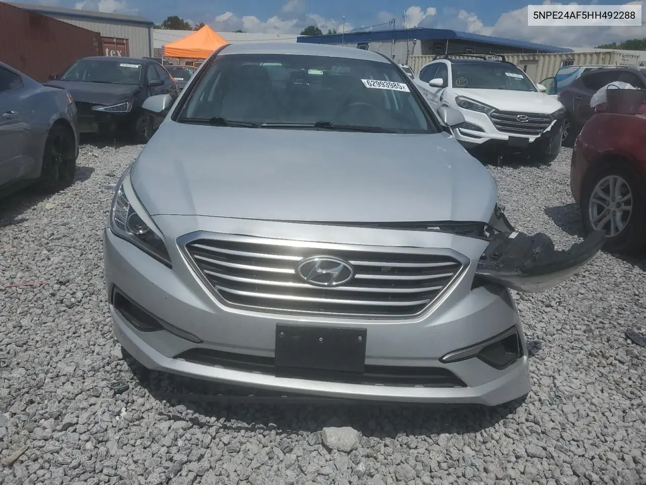 2017 Hyundai Sonata Se VIN: 5NPE24AF5HH492288 Lot: 62993985