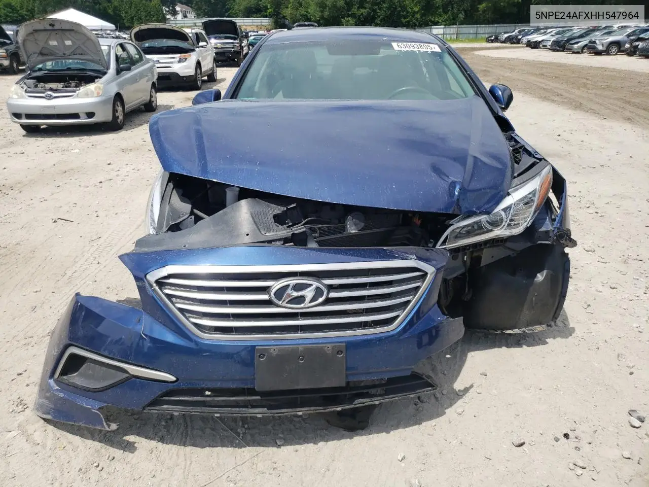 2017 Hyundai Sonata Se VIN: 5NPE24AFXHH547964 Lot: 63093895