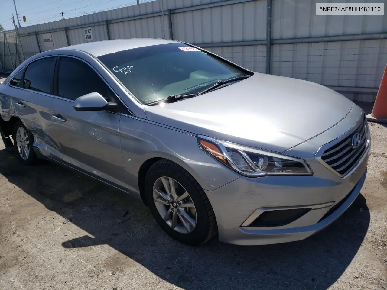 2017 Hyundai Sonata Se VIN: 5NPE24AF8HH481110 Lot: 63316975