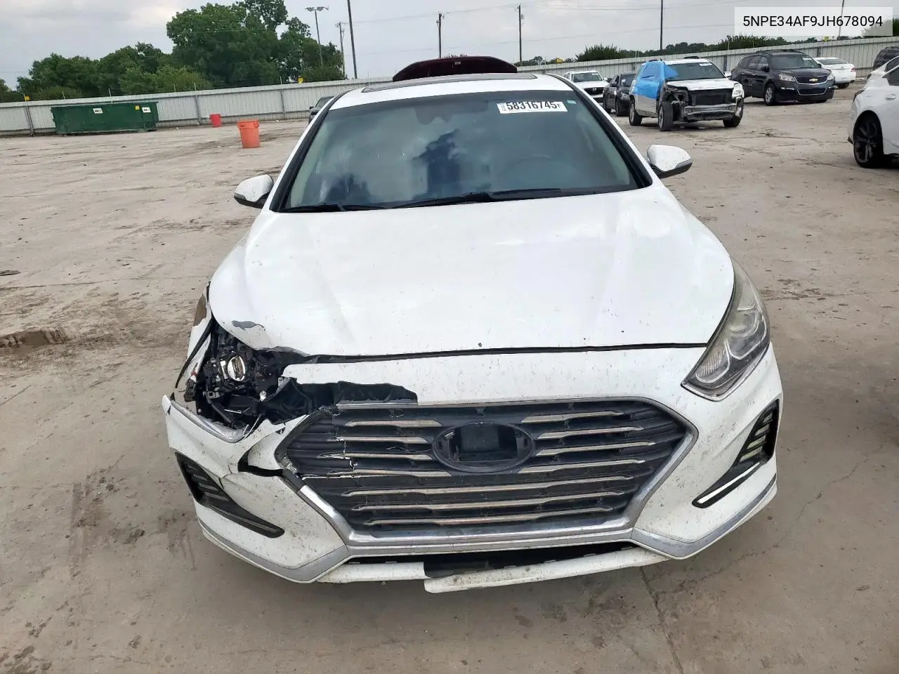 2018 Hyundai Sonata Sport VIN: 5NPE34AF9JH678094 Lot: 58316745