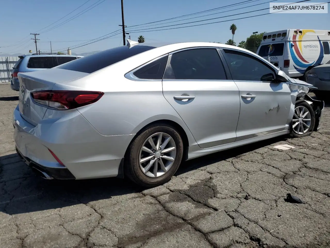 2018 Hyundai Sonata Se VIN: 5NPE24AF7JH678274 Lot: 59170265