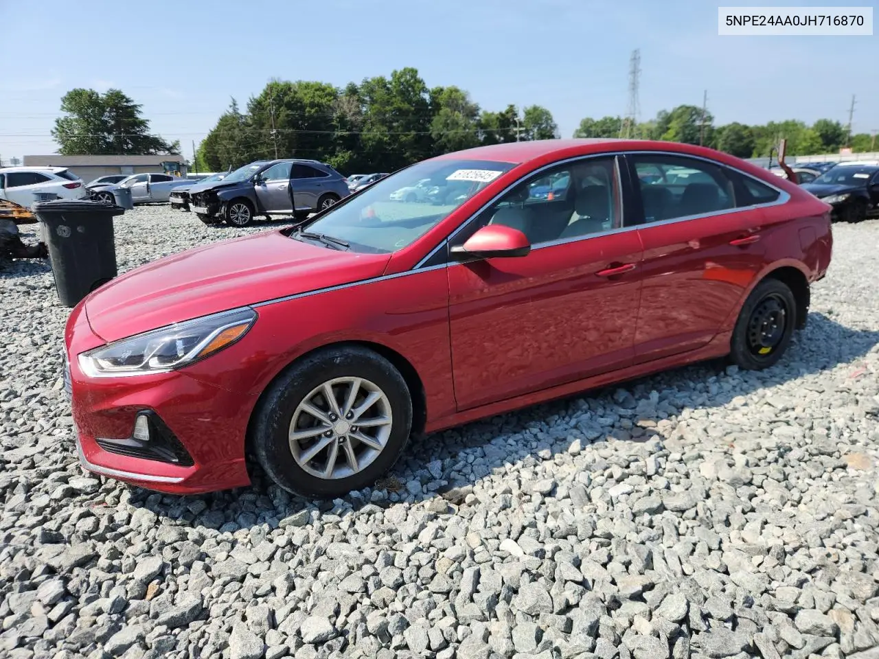 2018 Hyundai Sonata Eco VIN: 5NPE24AA0JH716870 Lot: 61825645