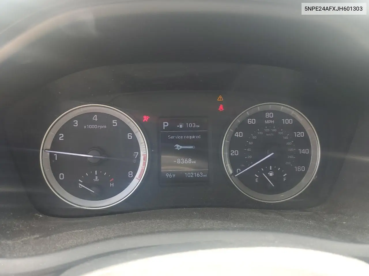 2018 Hyundai Sonata Se VIN: 5NPE24AFXJH601303 Lot: 62475585
