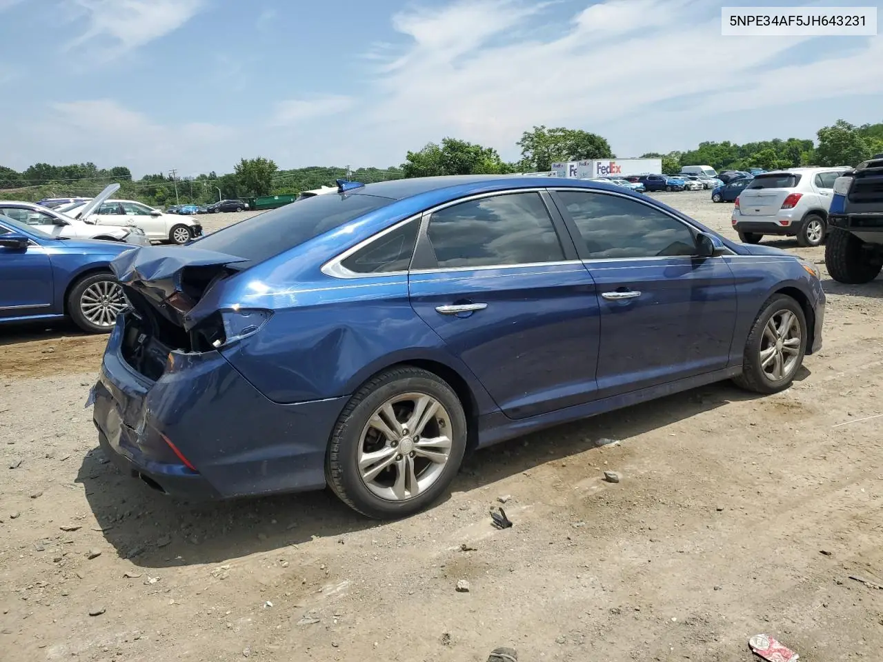 2018 Hyundai Sonata Sport VIN: 5NPE34AF5JH643231 Lot: 62699115