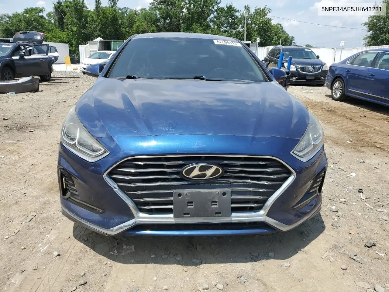2018 Hyundai Sonata Sport VIN: 5NPE34AF5JH643231 Lot: 62699115