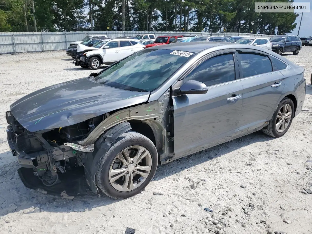 5npe34af4jh643401 5NPE34AF4JH643401 2018 Hyundai Sonata Sport