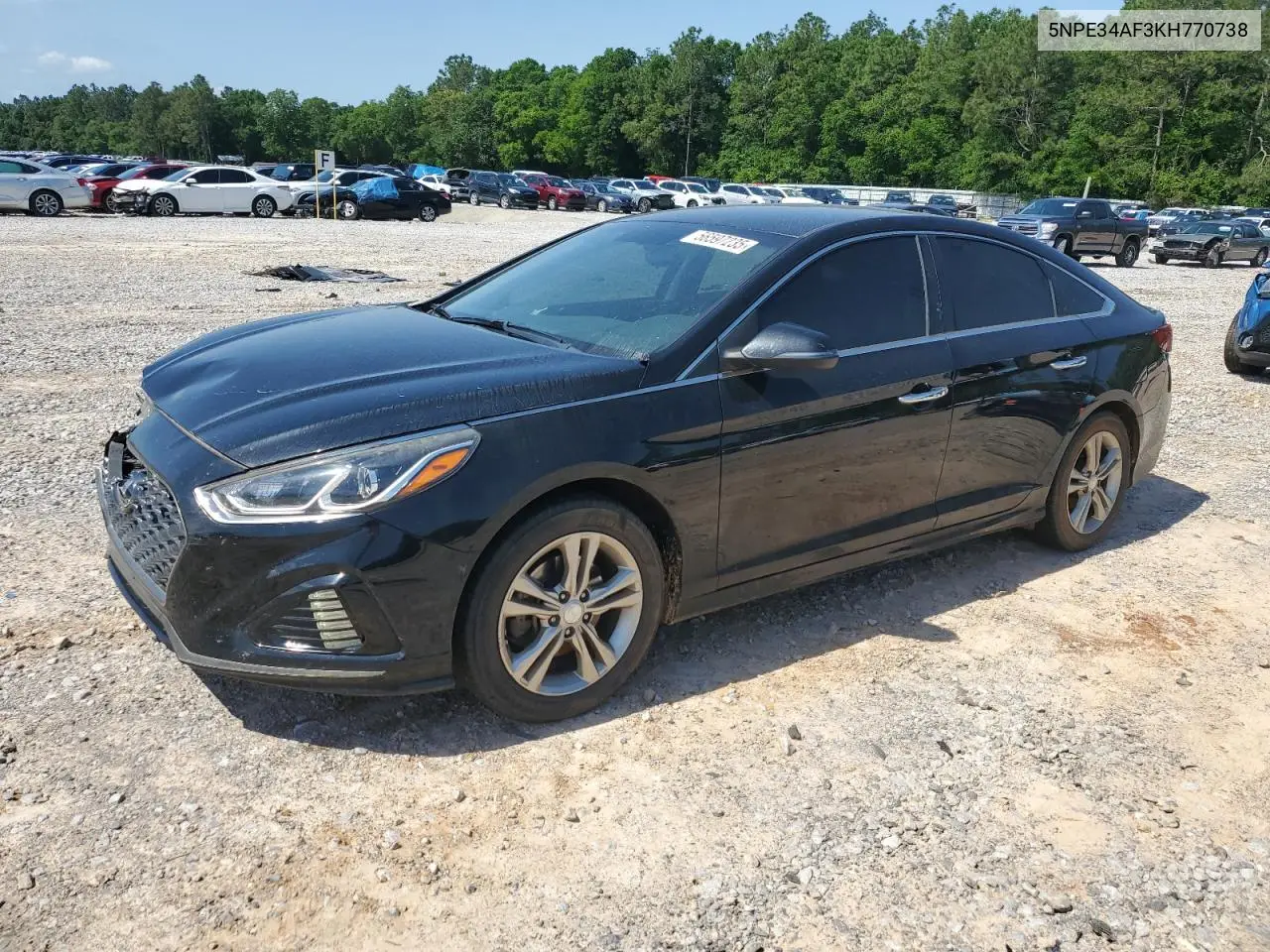2019 Hyundai Sonata Limited VIN: 5NPE34AF3KH770738 Lot: 56597235