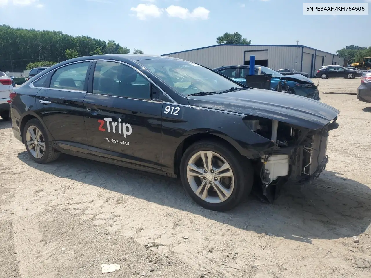2019 Hyundai Sonata Limited VIN: 5NPE34AF7KH764506 Lot: 61507205