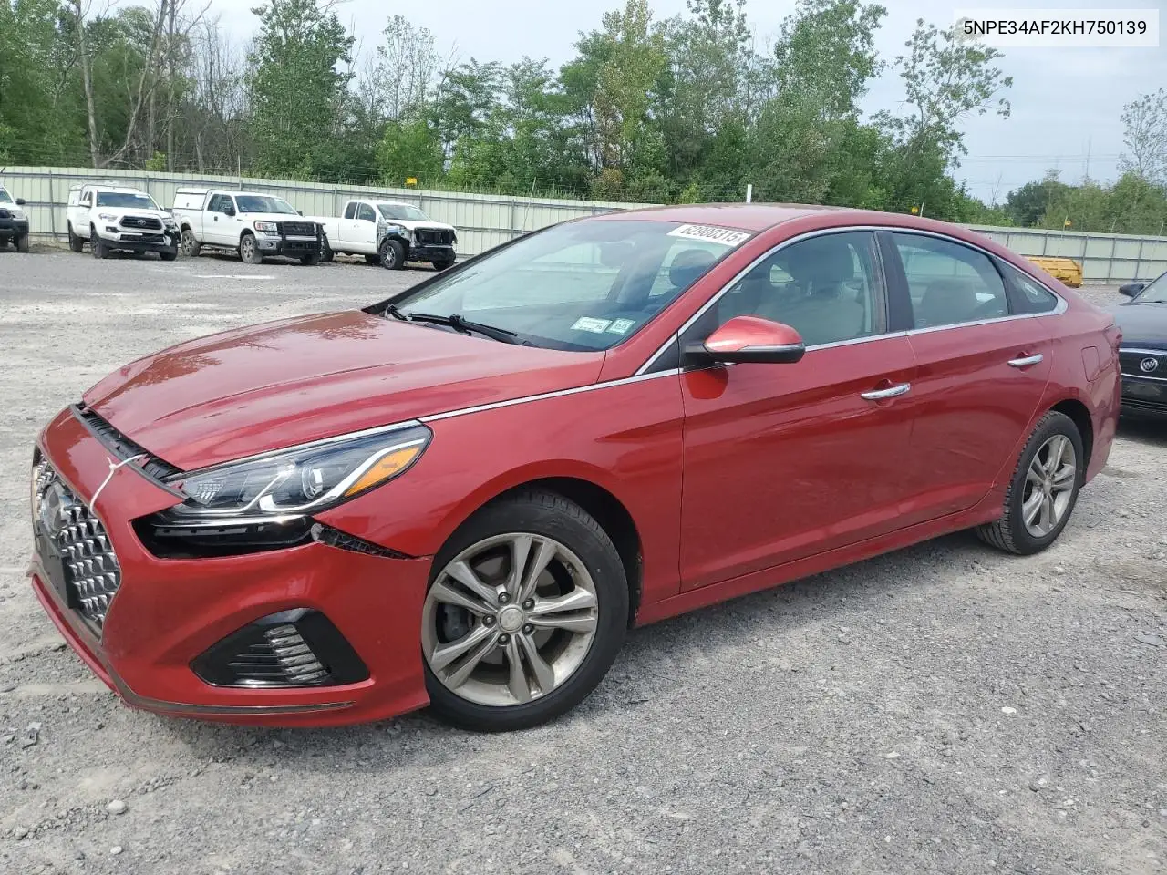 2019 Hyundai Sonata Limited VIN: 5NPE34AF2KH750139 Lot: 62900315