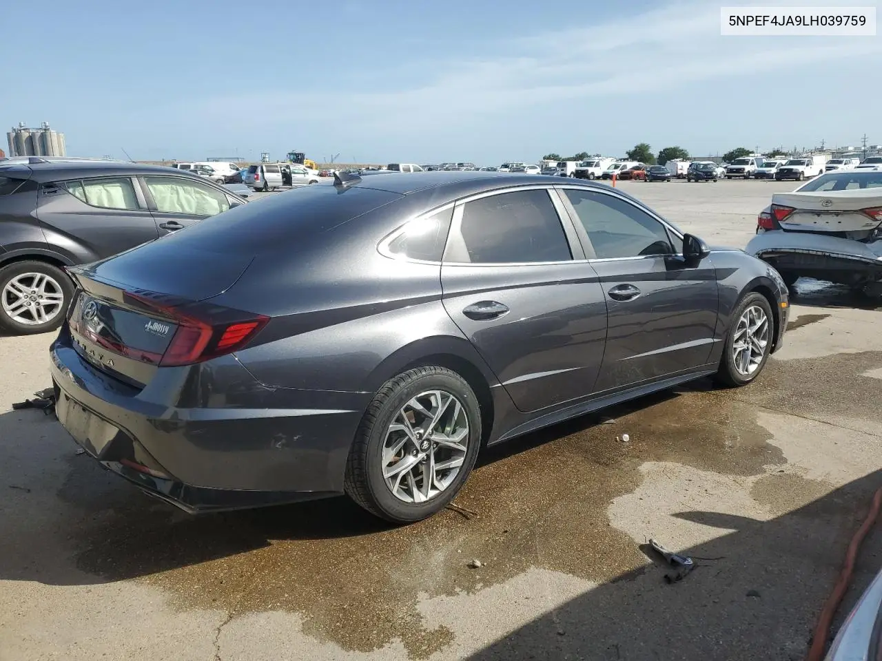 2020 Hyundai Sonata Sel VIN: 5NPEF4JA9LH039759 Lot: 55495195