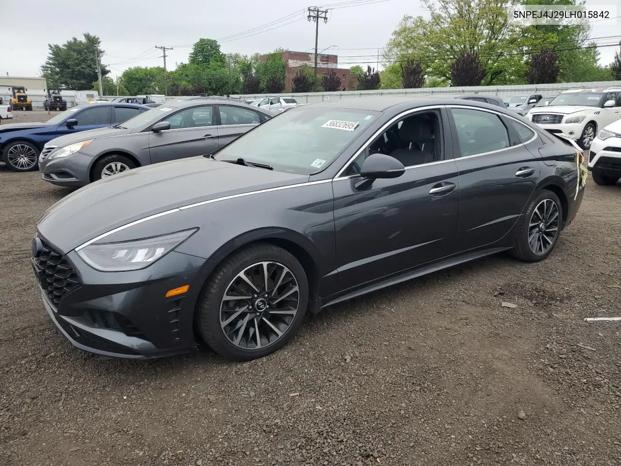 2020 Hyundai Sonata Sel Plus VIN: 5NPEJ4J29LH015842 Lot: 56832695
