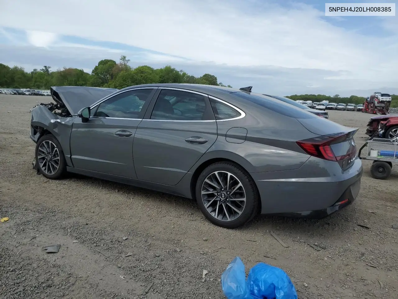 2020 Hyundai Sonata Limited VIN: 5NPEH4J20LH008385 Lot: 57098365