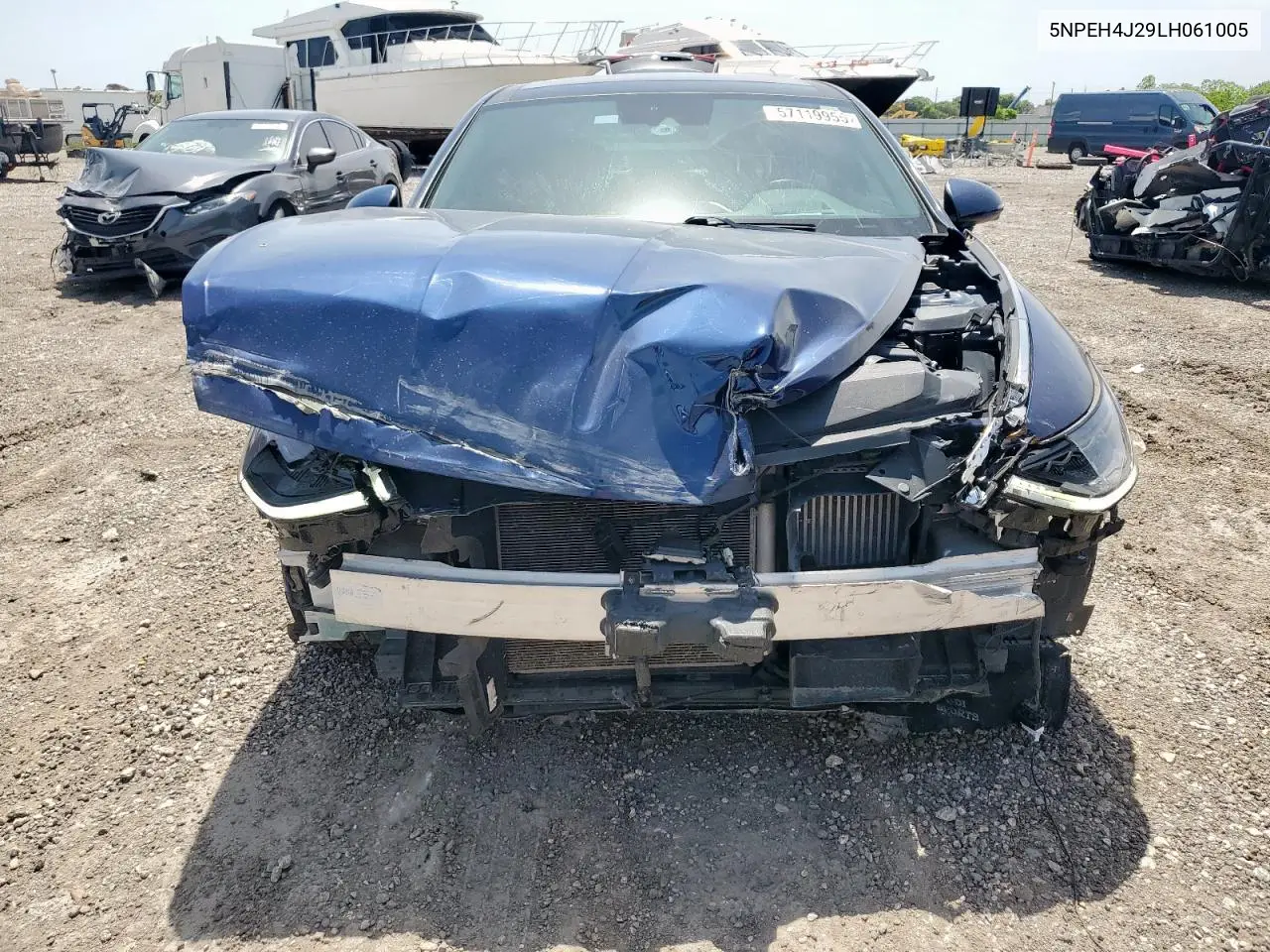 2020 Hyundai Sonata Limited VIN: 5NPEH4J29LH061005 Lot: 57119955
