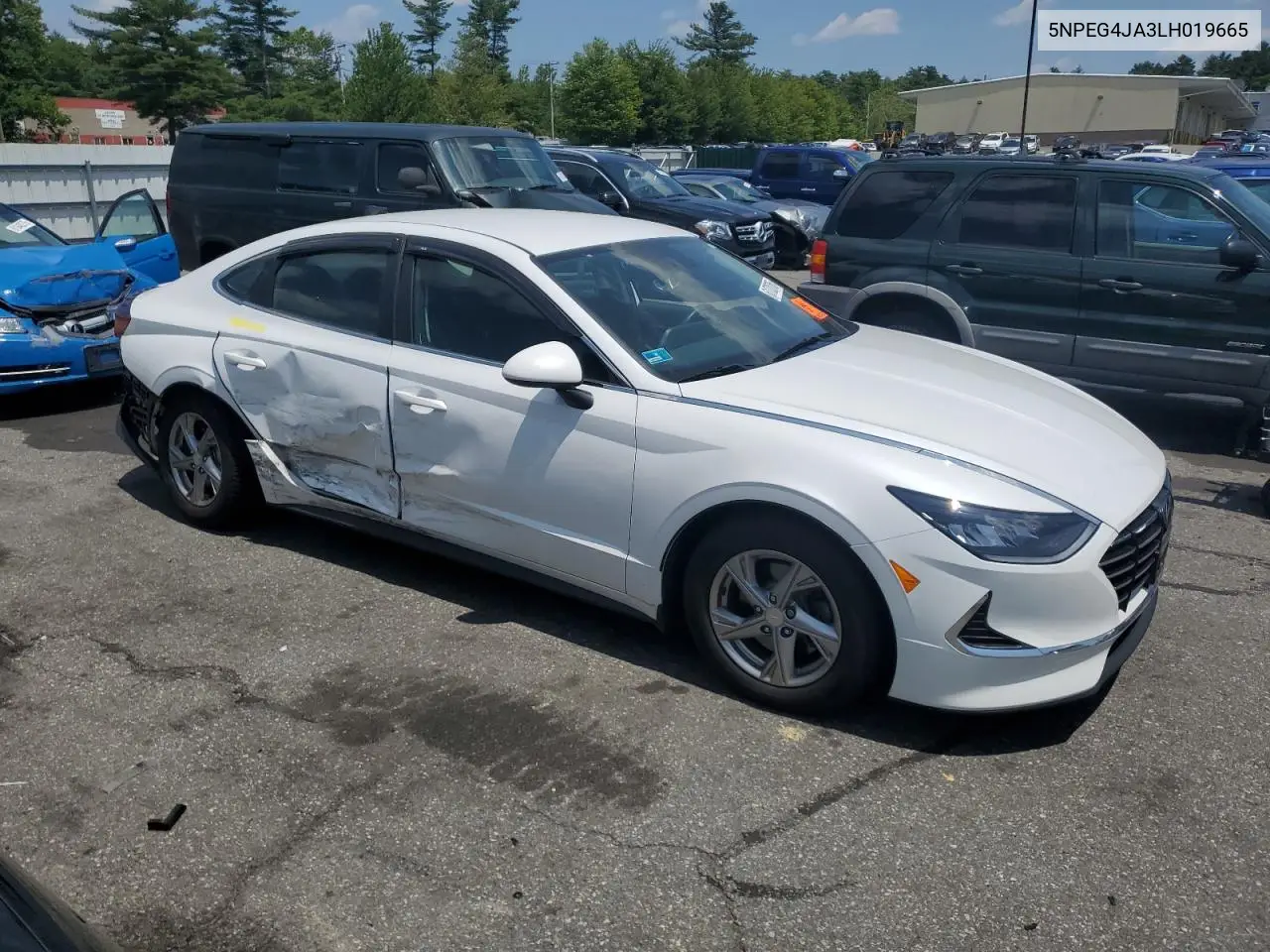 2020 Hyundai Sonata Se VIN: 5NPEG4JA3LH019665 Lot: 61728785