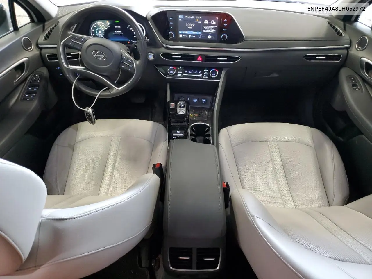 2020 Hyundai Sonata Sel VIN: 5NPEF4JA8LH052972 Lot: 62246125