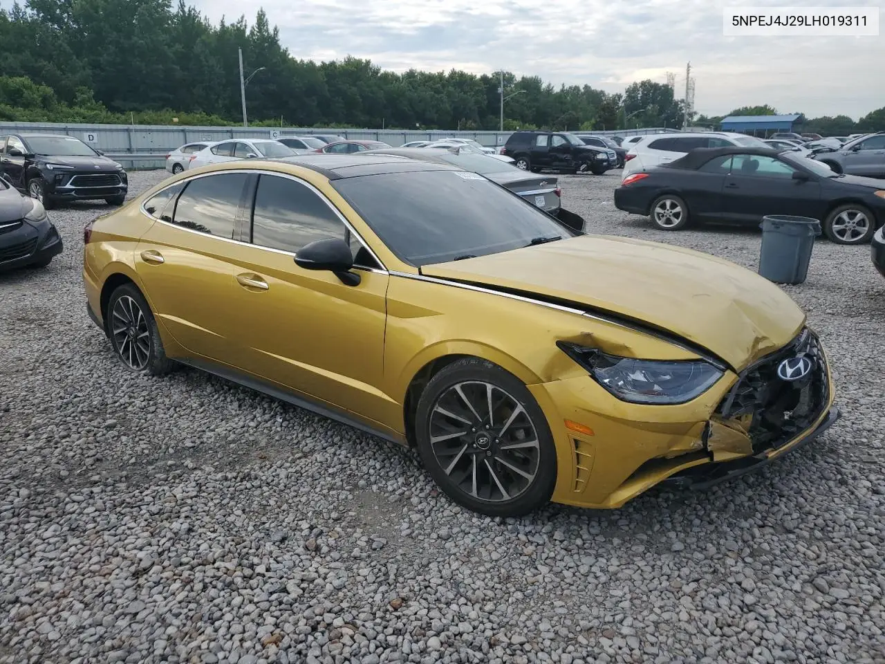 2020 Hyundai Sonata Sel Plus VIN: 5NPEJ4J29LH019311 Lot: 62378065