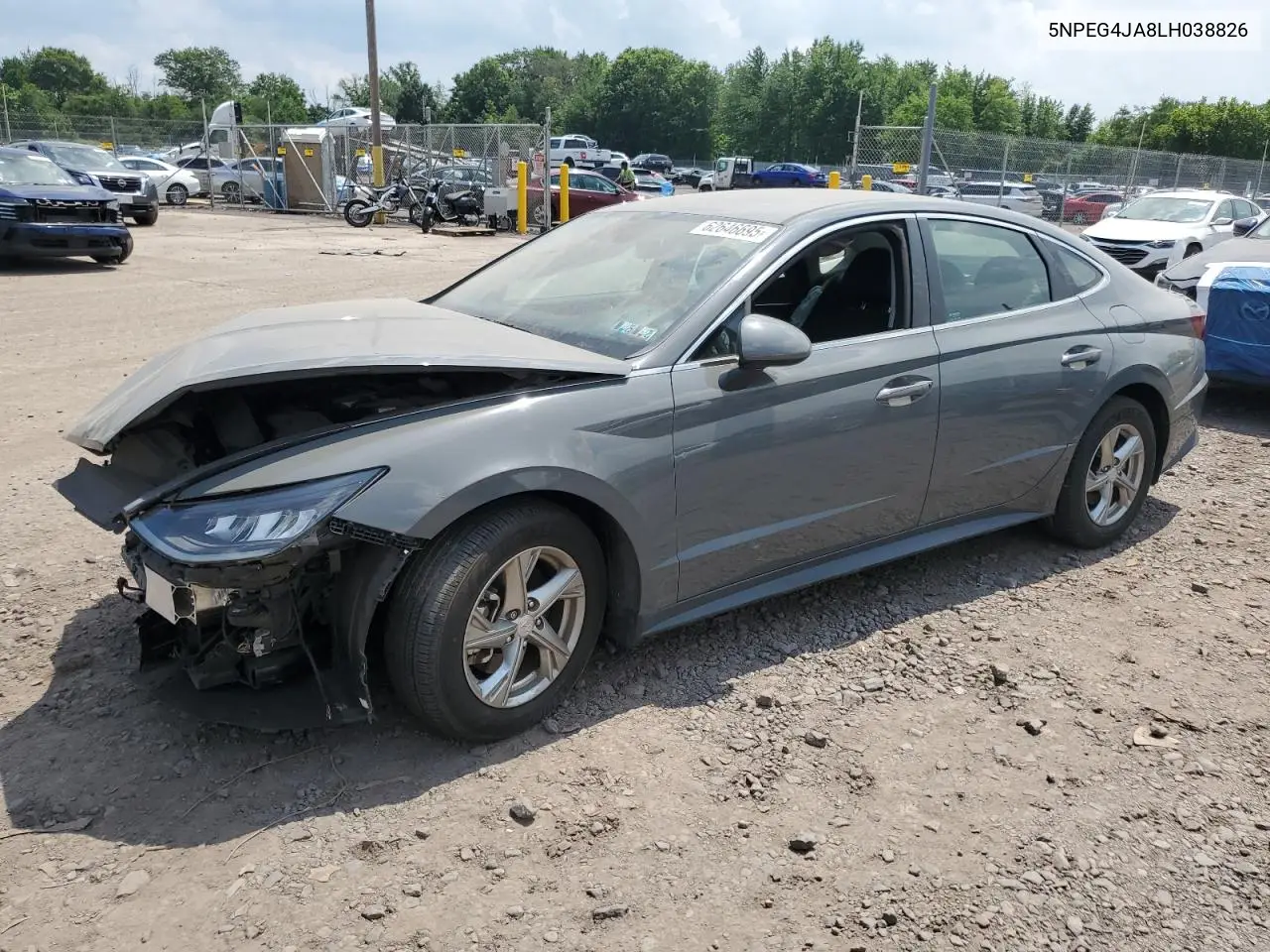 2020 Hyundai Sonata Se VIN: 5NPEG4JA8LH038826 Lot: 62646695