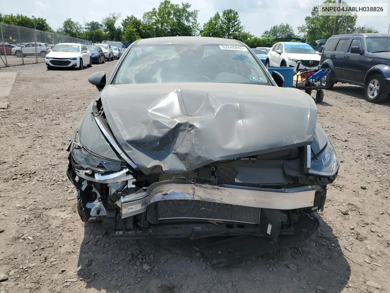 2020 Hyundai Sonata Se VIN: 5NPEG4JA8LH038826 Lot: 62646695