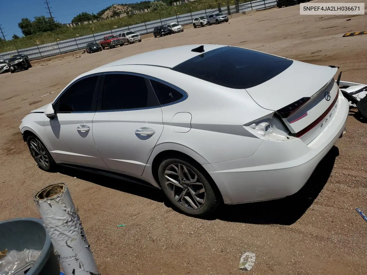 2020 Hyundai Sonata Sel VIN: 5NPEF4JA2LH036671 Lot: 63102825