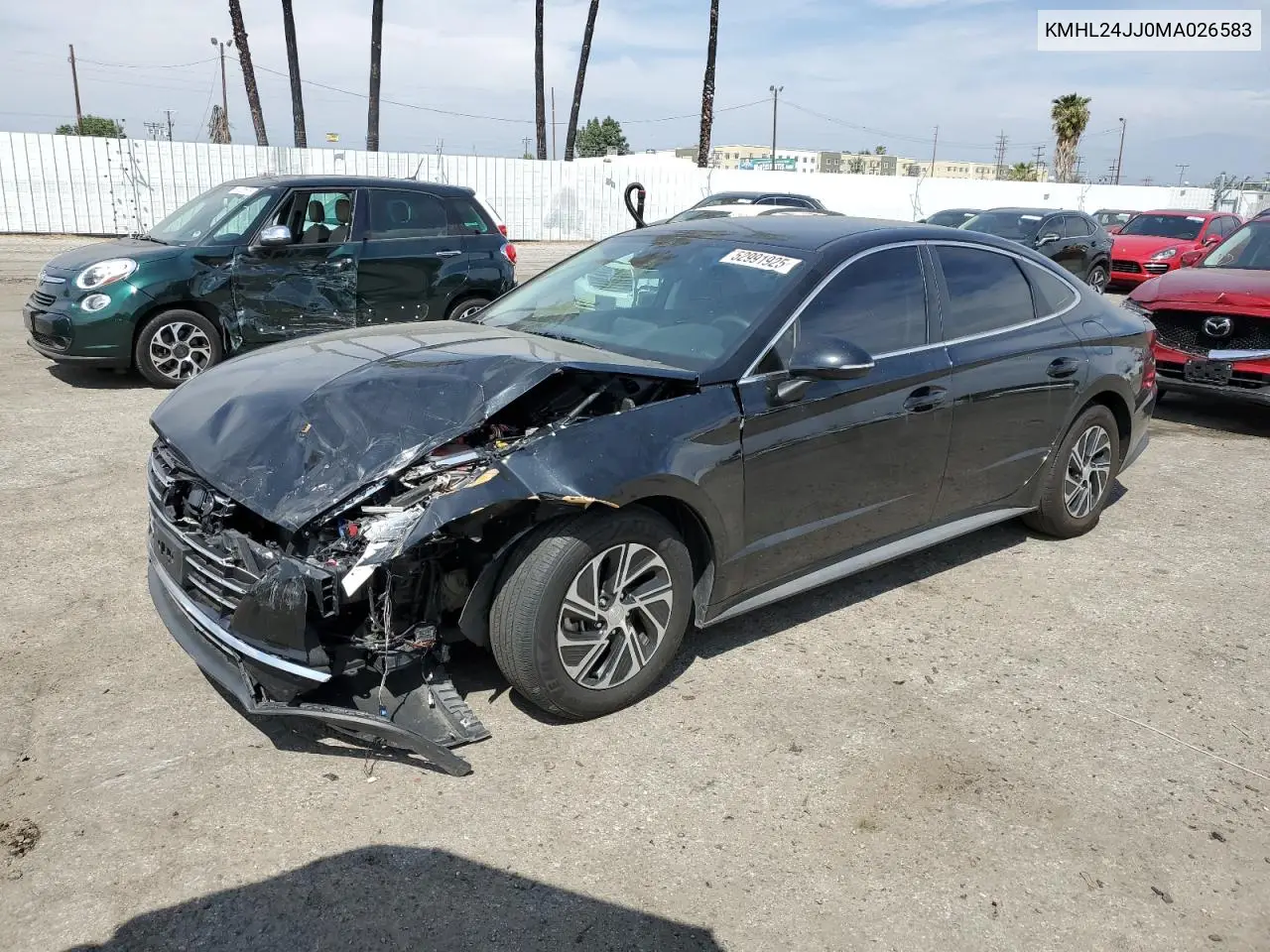 2021 Hyundai Sonata Hybrid VIN: KMHL24JJ0MA026583 Lot: 52991925