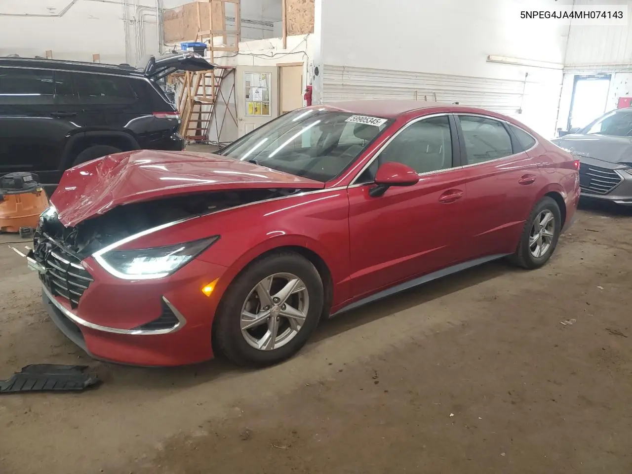 2021 Hyundai Sonata Se VIN: 5NPEG4JA4MH074143 Lot: 59905345
