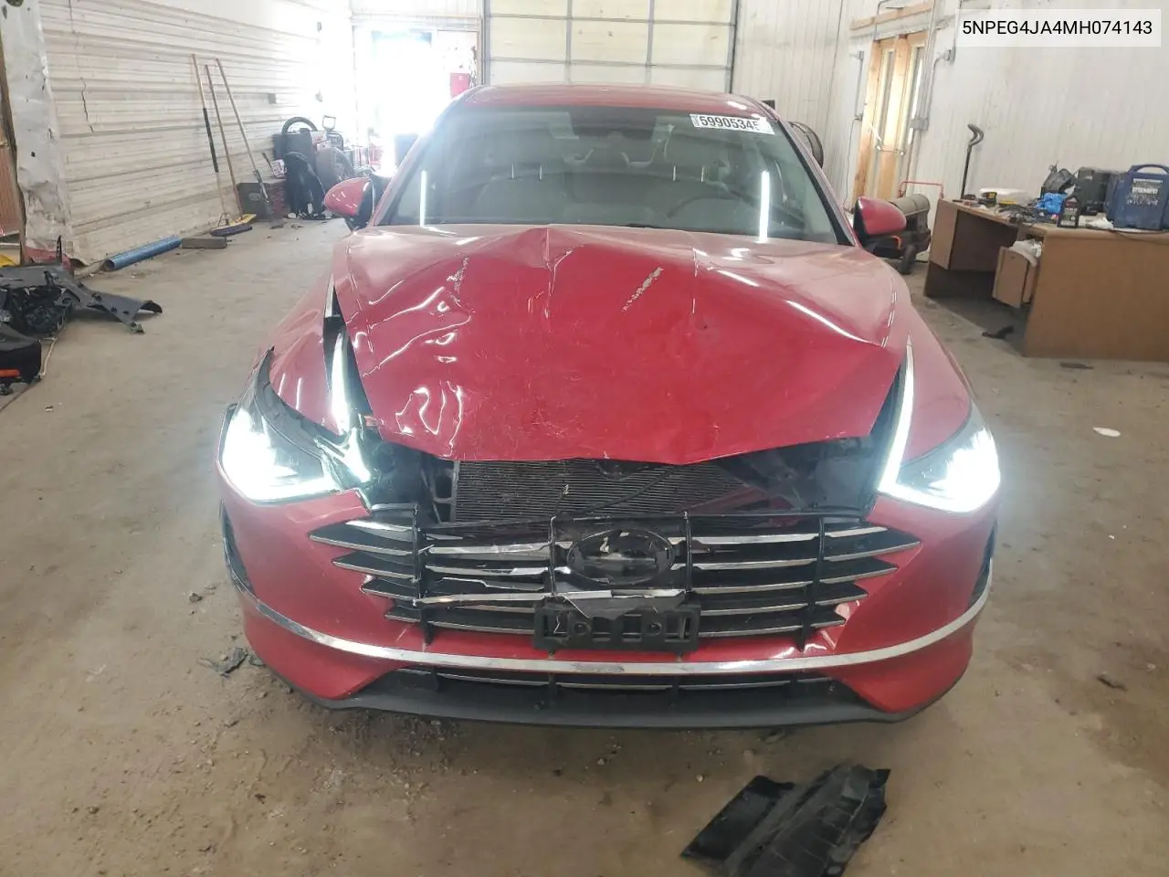 2021 Hyundai Sonata Se VIN: 5NPEG4JA4MH074143 Lot: 59905345