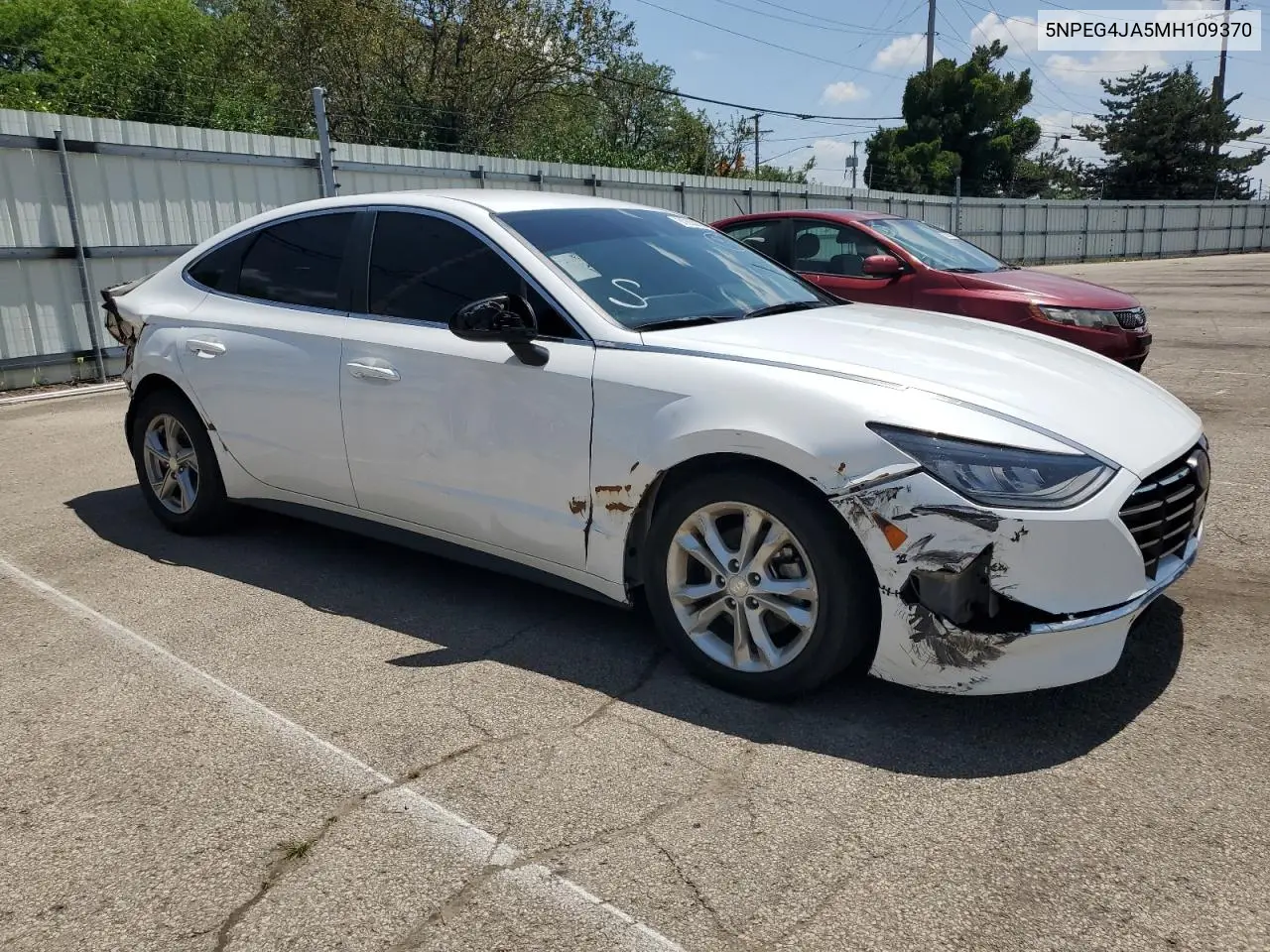 2021 Hyundai Sonata Se VIN: 5NPEG4JA5MH109370 Lot: 61830105