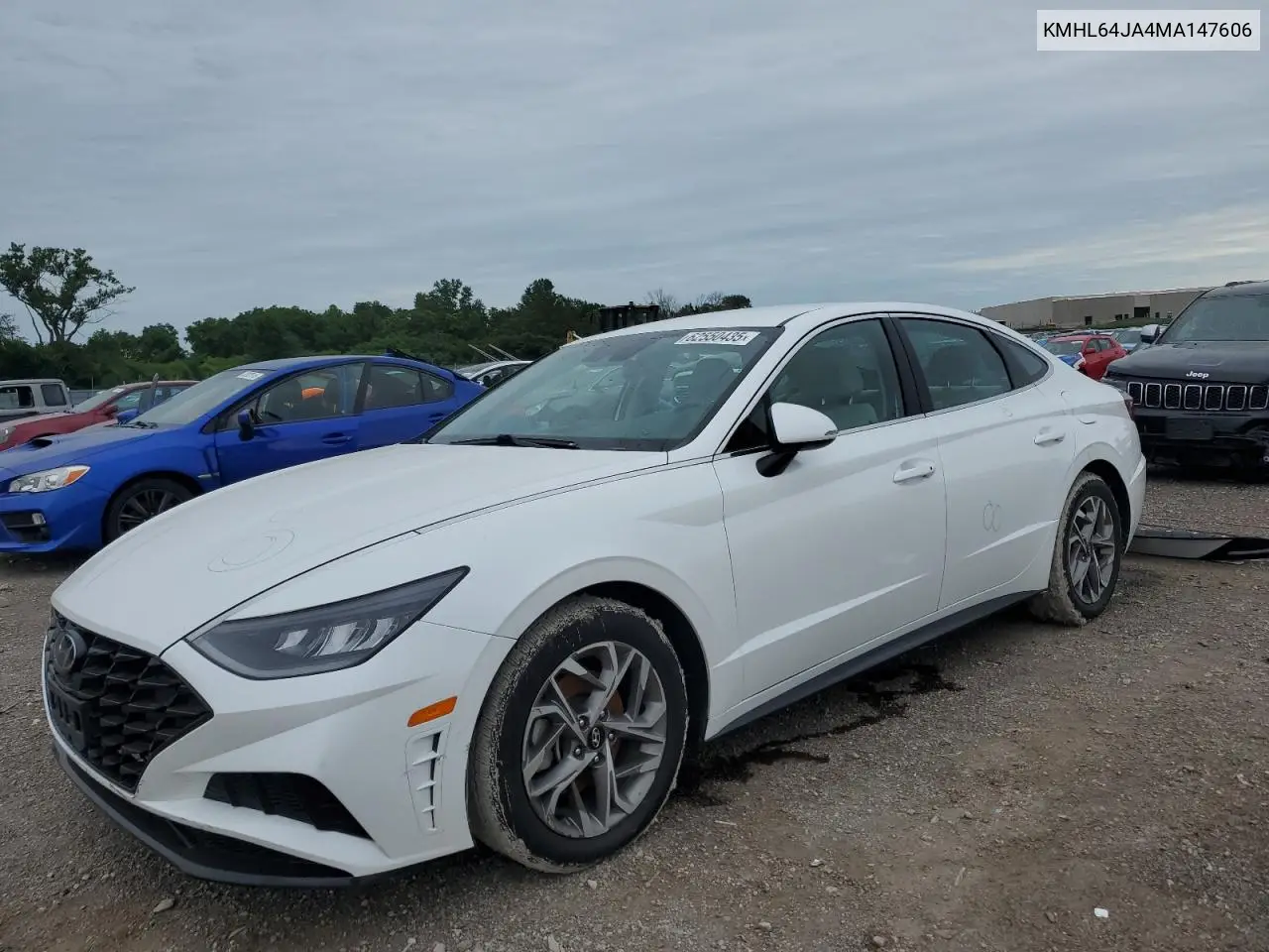 2021 Hyundai Sonata Sel VIN: KMHL64JA4MA147606 Lot: 62550435