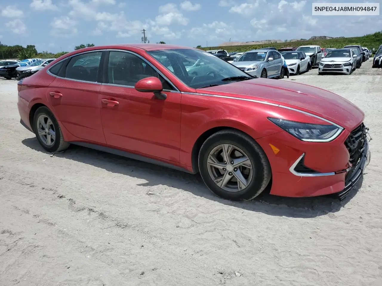 2021 Hyundai Sonata Se VIN: 5NPEG4JA8MH094847 Lot: 63057925