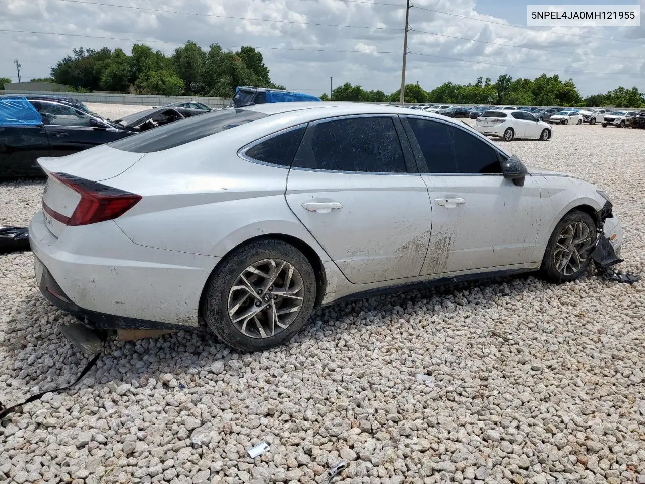 2021 Hyundai Sonata Sel VIN: 5NPEL4JA0MH121955 Lot: 63165035