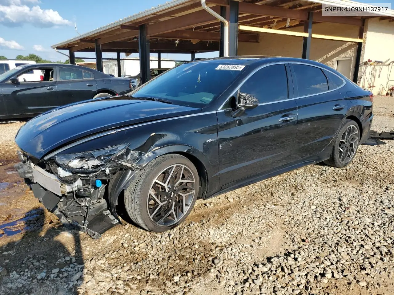 2022 Hyundai Sonata N Line VIN: 5NPEK4JC9NH137917 Lot: 63263895