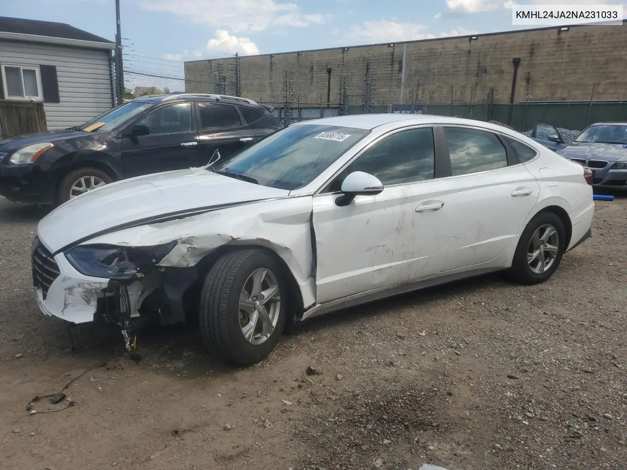 2022 Hyundai Sonata Se VIN: KMHL24JA2NA231033 Lot: 63688715