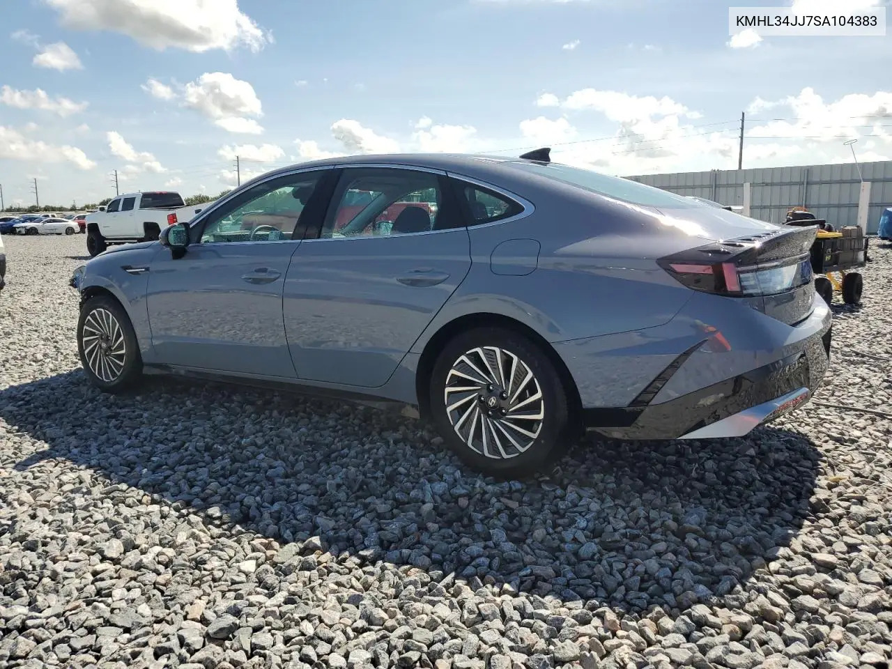 2025 Hyundai Sonata Hybrid VIN: KMHL34JJ7SA104383 Lot: 62238555
