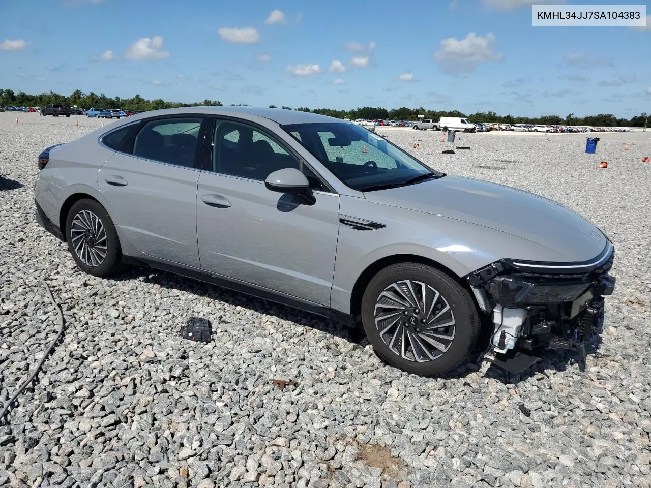 2025 Hyundai Sonata Hybrid VIN: KMHL34JJ7SA104383 Lot: 62238555